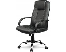 Leren bureaufauteuil Sofotel EG-221 zwart