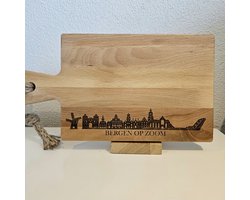 Leren gordijn embrasse Oud Groen 50 x 4 cm