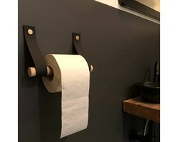 Leren wc-rol houder