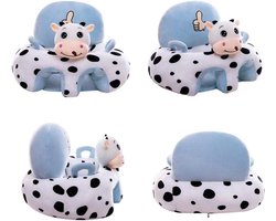 Leren zitten op een bankje - Zachte kinderstoel in dierenvorm - Draagbare kinderstoel met stripfiguren voor baby's en peuters - Hulpmiddelen voor baby's