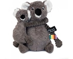 Les Deglingos Koala knuffel met baby - Zachte pluche - Kraamcadeau