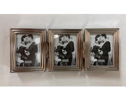 Lescadres Parijs - Fotolijst - Drieluik - Zilver - pasfoto