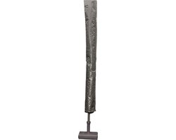 Lesli Living Afdekhoes/beschermhoes voor parasols - Diameter 4 m - grijs - Parasolbescherming