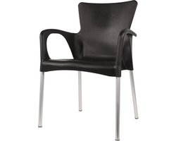 Lesli Living - Bistrostoel Bella - Zwart - 52x55x85cm