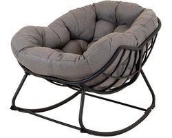 Lesli Living - Bistrostoel Cozy - Grijs - 97x117x82cm