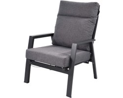 Lesli Living - Bistrostoel Ohio - Grijs - 72x81x98cm - Set van 2