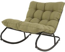 Lesli Living - Bistrostoel Zenzi - Groen - 71x115,5x73,5∕37cm