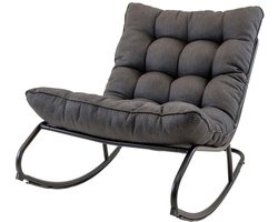 Lesli Living - Bistrostoel Zenzi - Zwart - 71x115,5x73,5∕37cm