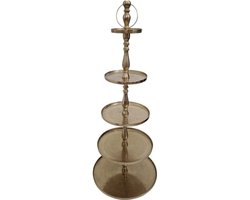 Lesli Living - Etagère Brush - Goud - Ø61x140cm