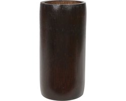 Lesli Living Kaarshouder bamboe bruin 16 cm - stompkaars uitstraling - theelichthouder - kaarsenhouder