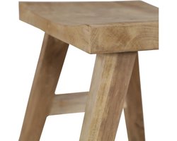 Lesli Living - Krukje teak - Zwart - 40x30x50cm