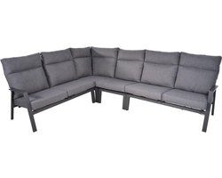Lesli Living - Loungebank Ohio - Antraciet - 142,5x83x98cm