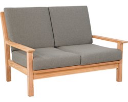 Lesli Living Loungebank Teak 124 cm incl. Kussen