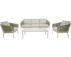 Lesli Living - Loungebank Zaya - Beige - 208x83x75cm
