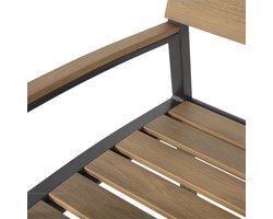 Lesli Living - Loveseat Arezzo - Zwart - 120x56x85,5cm