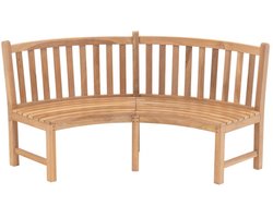 Lesli Living - Loveseat teak - Zwart - 200x53x92cm