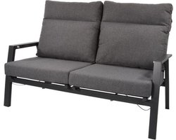 Lesli Living Ohio loungebank | verstelbaar | aluminium | antraciet | 2 personen