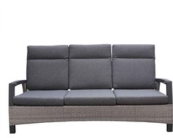 Lesli Living Prato Brick loungebank tuin | verstelbaar | aluminium | 195cm | 3 personen