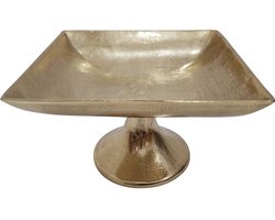 Lesli Living - Schaal Brush - Goud - 24x24x13cm