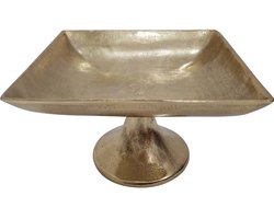 Lesli Living - Schaal Brush - Goud - 30x30x17cm