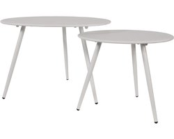 Lesli Living - Sidetable Rafael - Wit - Ø45x35cm