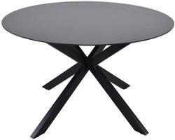 Lesli Living - Tuintafel Crest - Zwart - Ø120x73cm
