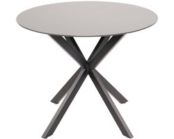 Lesli Living - Tuintafel Crest - Zwart - Ø90x73cm