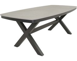 Lesli Living - Tuintafel Davos - Grijs - 200x100cm