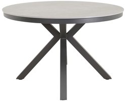 Lesli Living - Tuintafel Davos - Grijs - Ø118cm