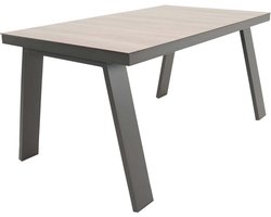 Lesli Living - Tuintafel Estoril - Grijs - 150x90x75cm