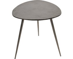 Lesli Living - Tuintafel Shine - Zilver - 47x47,5x51cm