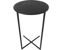 Lesli Living - Tuintafel Xavi - Zwart - Ø35x60cm