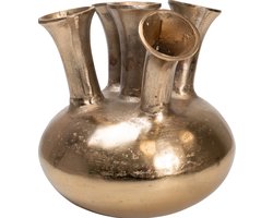 Lesli Living Vaas Tulp - Metaal - Goud - ø30x30cm