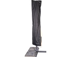 Lesliliving beschermhoes - Zweefparasol - Ø3,5m/3x3m - Waterdicht - Zwart