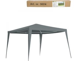 LesliLiving partytent paviljoen - Grijs - 3 x 3 m