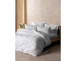 L'Essentiel Maison Beddengoed Plaid -witte - 100% Katoen -2-delig Set - Inclusief Kussensloop - Beschikbaar in 135x200