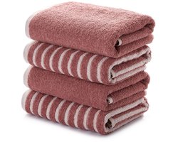 L'Essentiel Maison – Handdoekenset – 4-delig – 50x90 cm – Roze