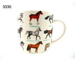 Lesser & Pavey Mok paarden - 300 ml - Leonardo Collection - porselein