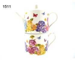Lesser & Pavey Tea for One Butterfly Blossom – Theeset – Porselein – 20 cm