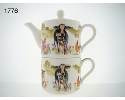 Lesser & Pavey Tea for One Farmyard – Theepot en Mok – Jennifer Rose