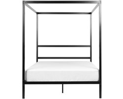 LESTARDS - Hemelbed - Zwart - 140 x 200 cm - Staal