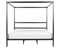 LESTARDS - Hemelbed - Zwart - 180 x 200 cm - Staal