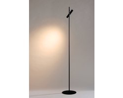 LETT® Staande Leeslamp - Moderne Vloerlamp - Dimbaar - 3000K - Zwart