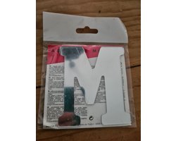 Letter M Spiegel zelfklevend Artis