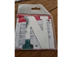 Letter N Spiegel zelfklevend Artis