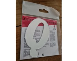 Letter Q Spiegel zelfklevend Artis