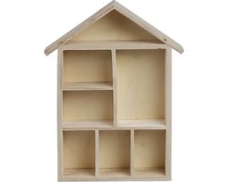 Letterhuis / Kast, afm 30x22x3,5 cm, Keizerin boom, 1stuk