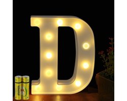 Letterlamp D - LED Verlichting - Marquee Letter - Decoratie voor Feestjes - ShopVlot