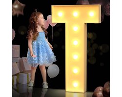 Letterlamp Decoratie - Verlichte letters - Feestelijke aankleding - LED verlichting - 100CM - Wit
