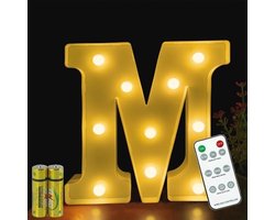 Letterlamp met Afstandsbediening - LED Decoratieve Verlichte Letters voor Feestelijke Gelegenheden